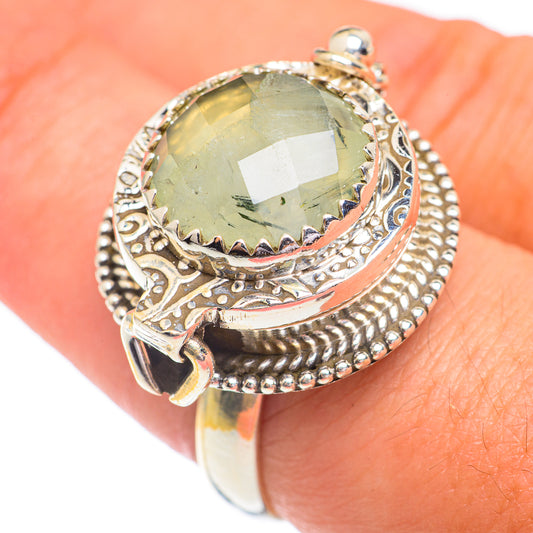 Prehnite Rings handcrafted by Ana Silver Co - RING67449