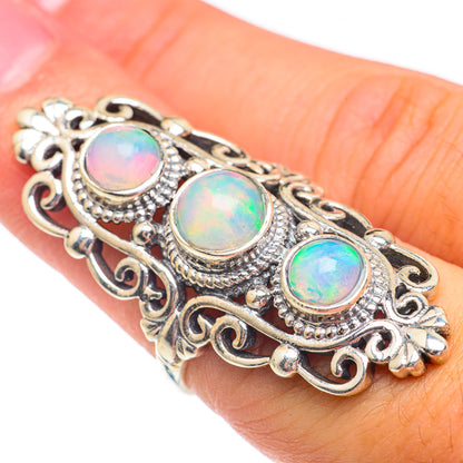 Ethiopian Opal Rings handcrafted by Ana Silver Co - RING67459