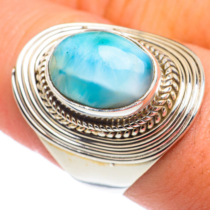 Larimar Rings handcrafted by Ana Silver Co - RING67462