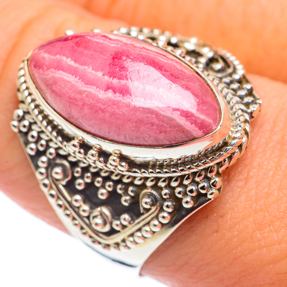 Rhodochrosite Rings handcrafted by Ana Silver Co - RING67473