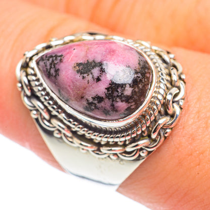 Rhodonite Rings handcrafted by Ana Silver Co - RING67505