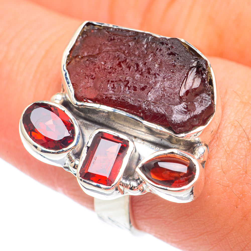 Garnet Rings handcrafted by Ana Silver Co - RING67507