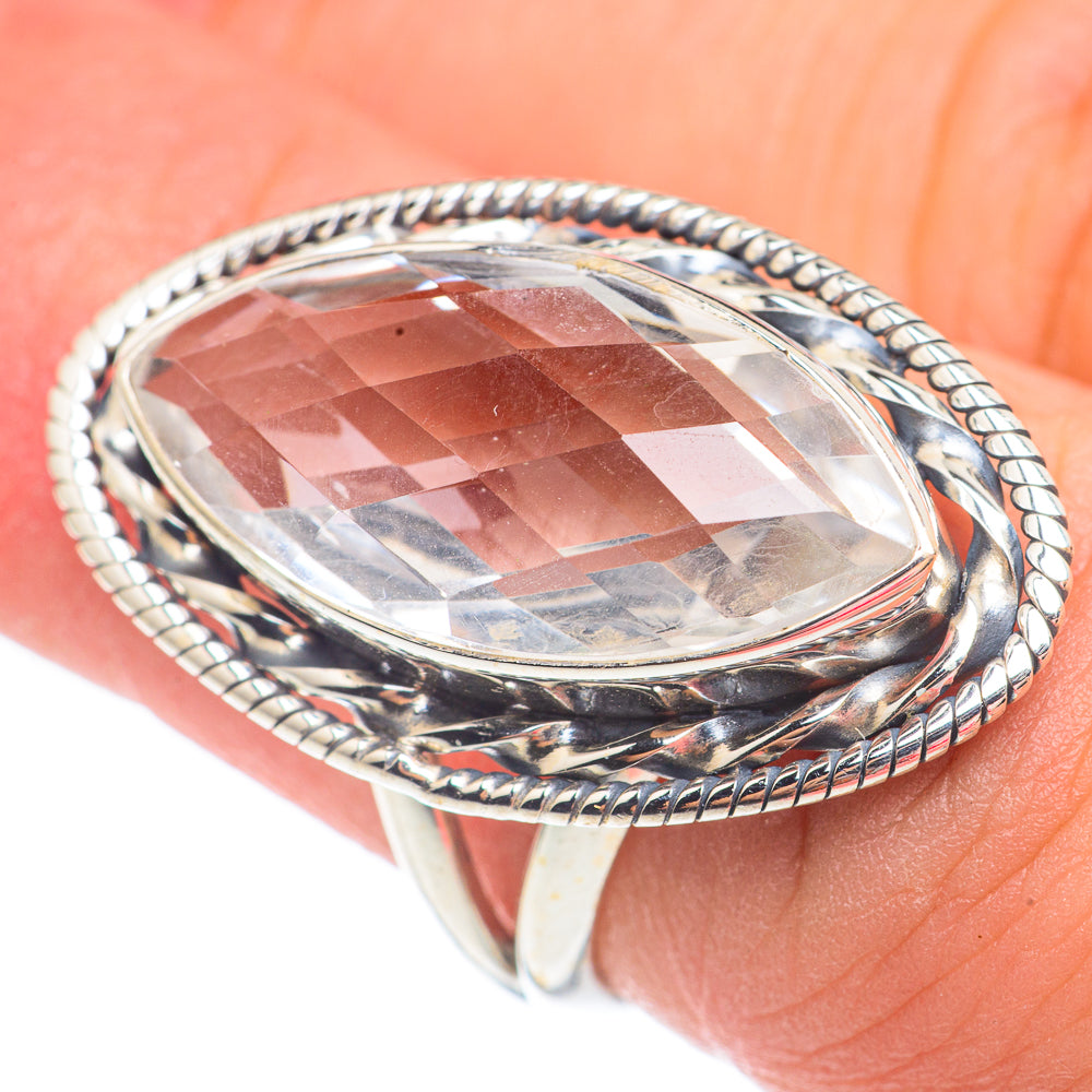 White Quartz Rings handcrafted by Ana Silver Co - RING67515