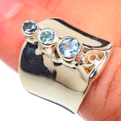 Blue Topaz Rings handcrafted by Ana Silver Co - RING67518