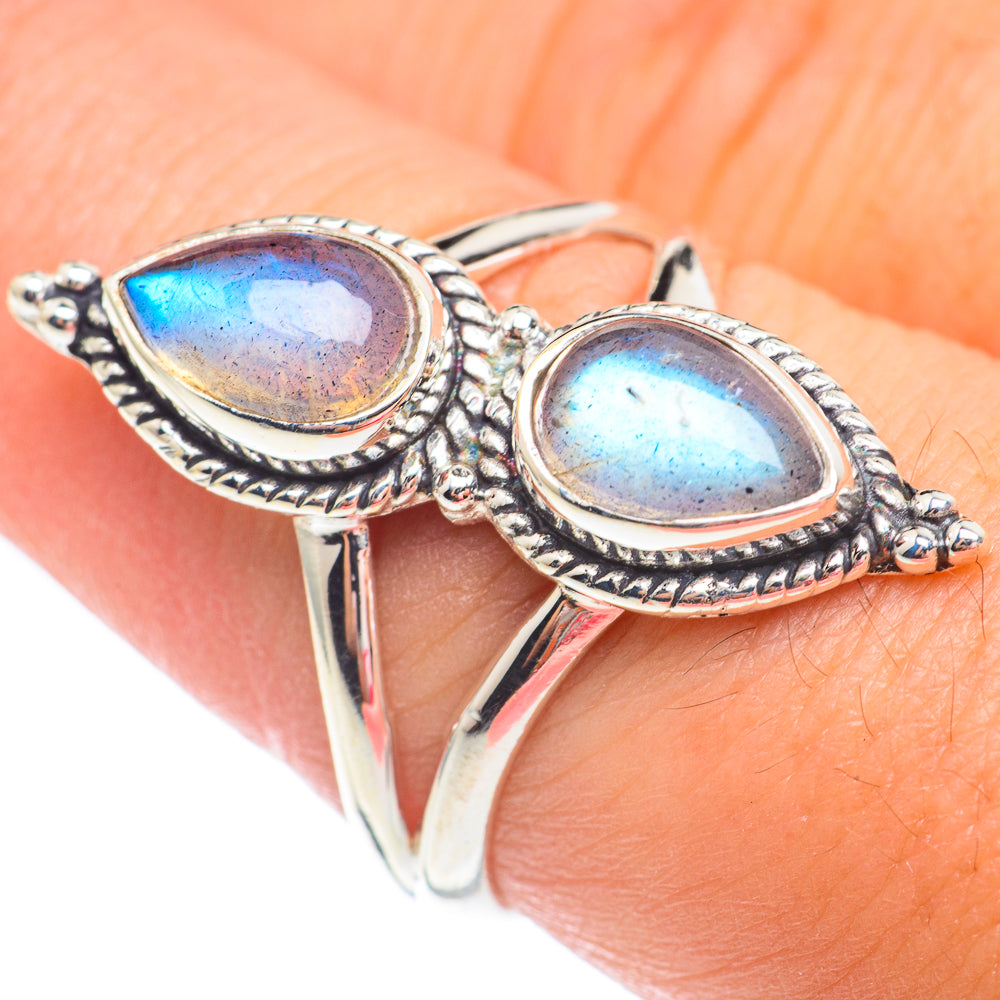 Labradorite Rings handcrafted by Ana Silver Co - RING67521