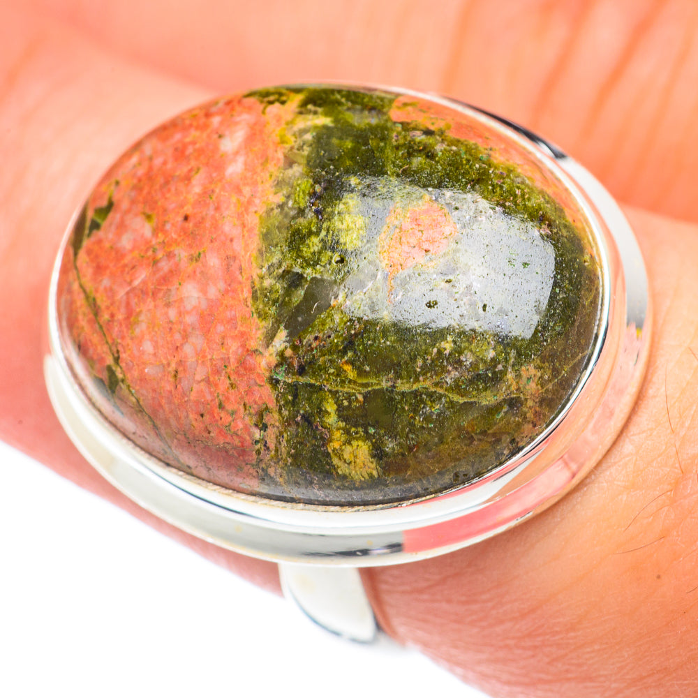 Unakite Rings handcrafted by Ana Silver Co - RING67524