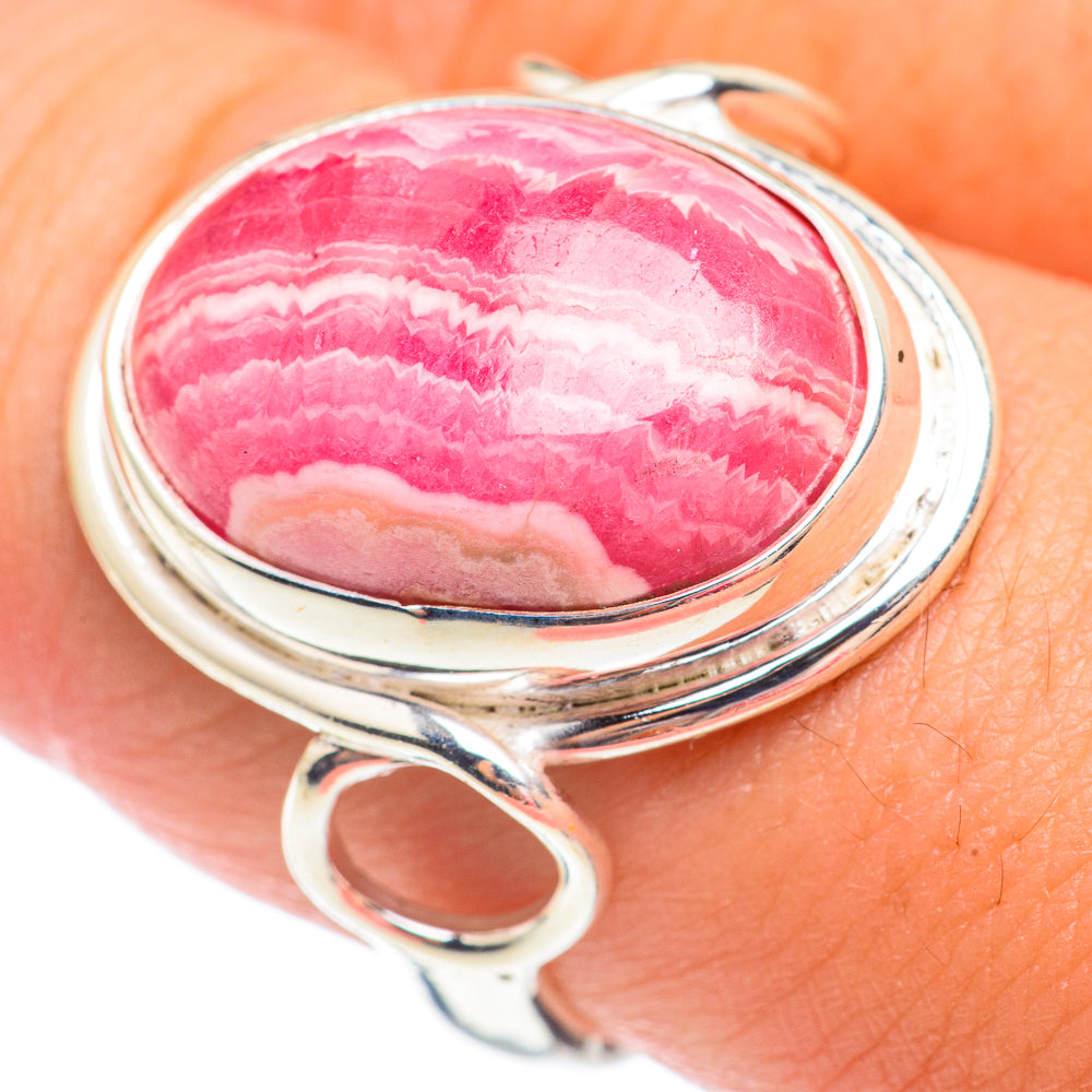 Rhodochrosite Rings handcrafted by Ana Silver Co - RING67531