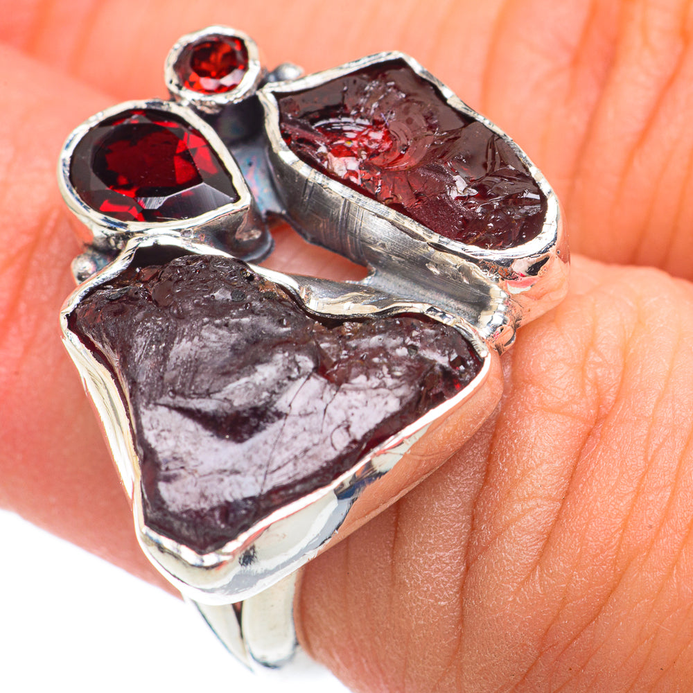 Garnet Rings handcrafted by Ana Silver Co - RING67534