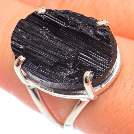 Black Tourmaline Rings handcrafted by Ana Silver Co - RING67540