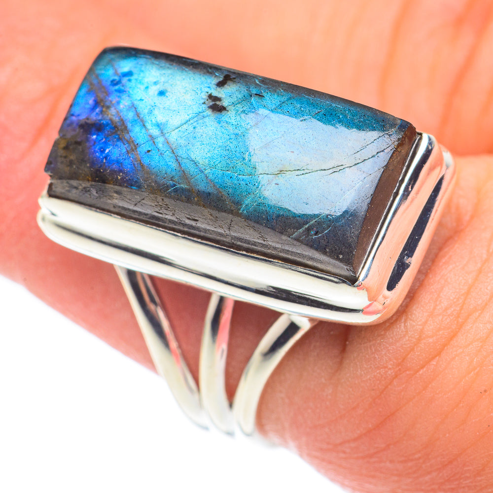 Labradorite Rings handcrafted by Ana Silver Co - RING67548
