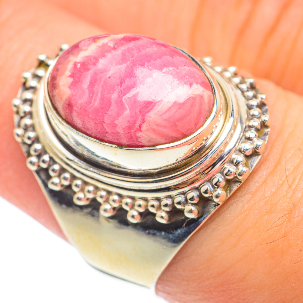 Rhodochrosite Rings handcrafted by Ana Silver Co - RING67559