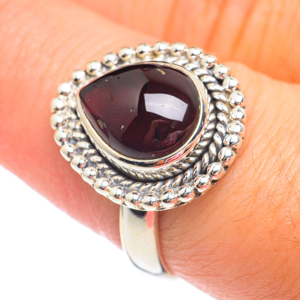 Garnet Rings handcrafted by Ana Silver Co - RING67561