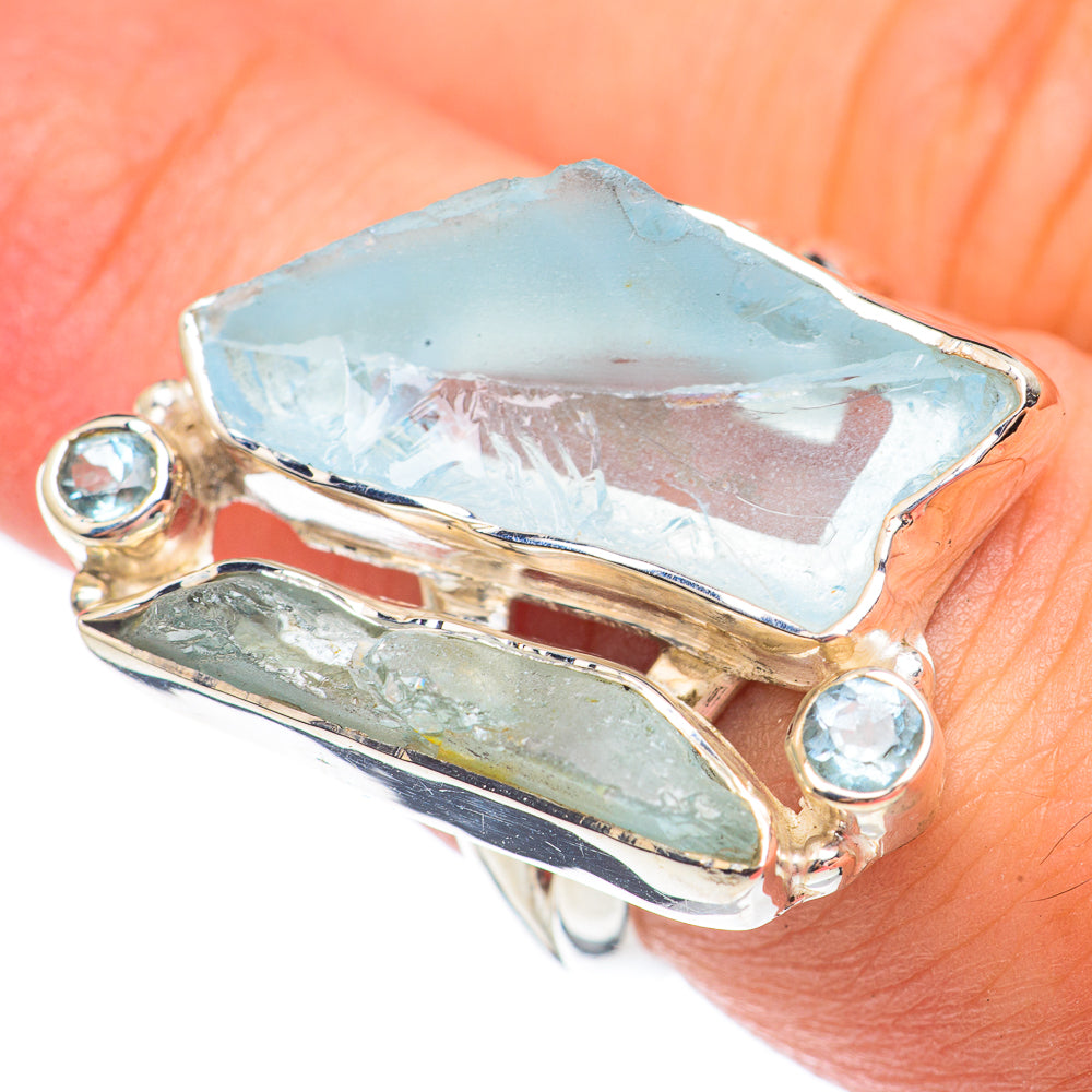Aquamarine Rings handcrafted by Ana Silver Co - RING67574
