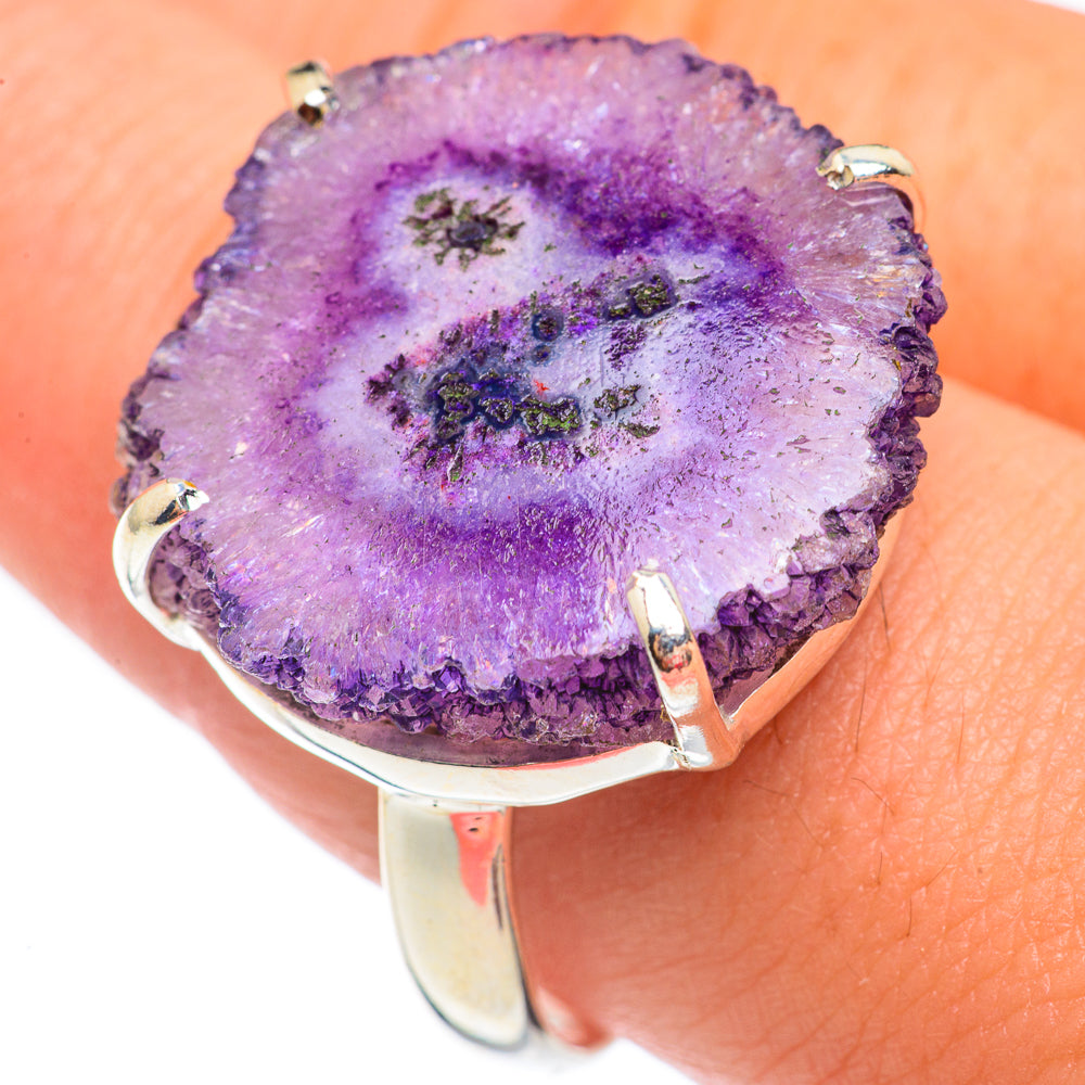 Amethyst Stalactite Rings handcrafted by Ana Silver Co - RING67587