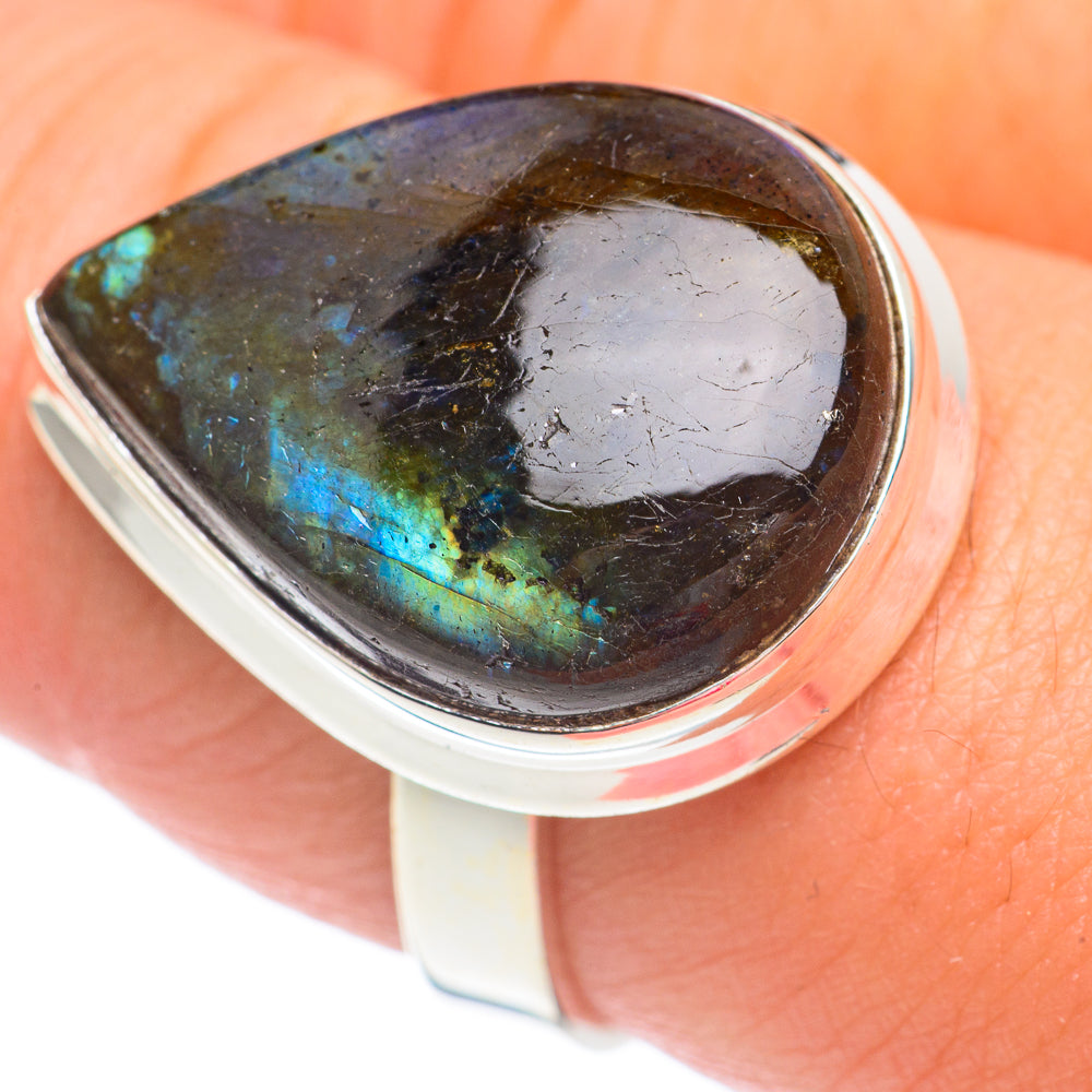 Labradorite Rings handcrafted by Ana Silver Co - RING67601