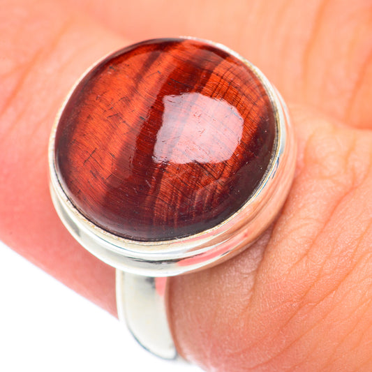 Red Tiger Eye Rings handcrafted by Ana Silver Co - RING67606