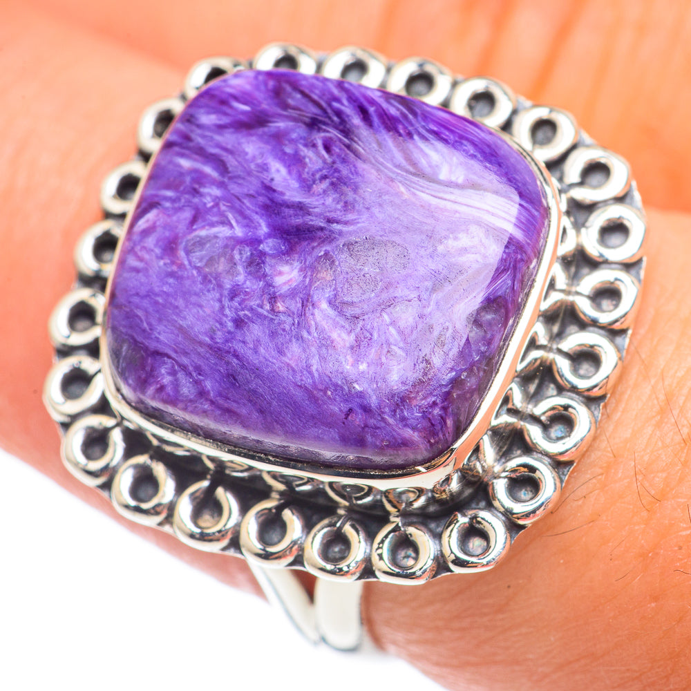 Charoite Rings handcrafted by Ana Silver Co - RING67613