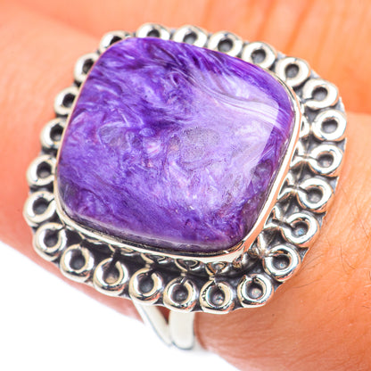 Charoite Rings handcrafted by Ana Silver Co - RING67613