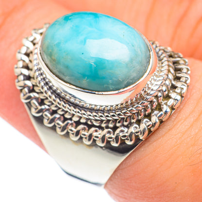 Larimar Rings handcrafted by Ana Silver Co - RING67621