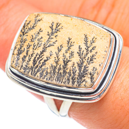 Germany Psilomelane Dendrite Rings handcrafted by Ana Silver Co - RING67631