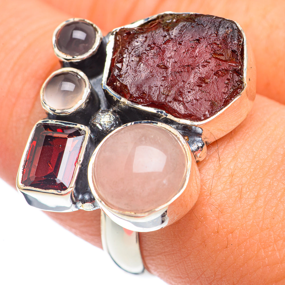 Garnet Rings handcrafted by Ana Silver Co - RING67635