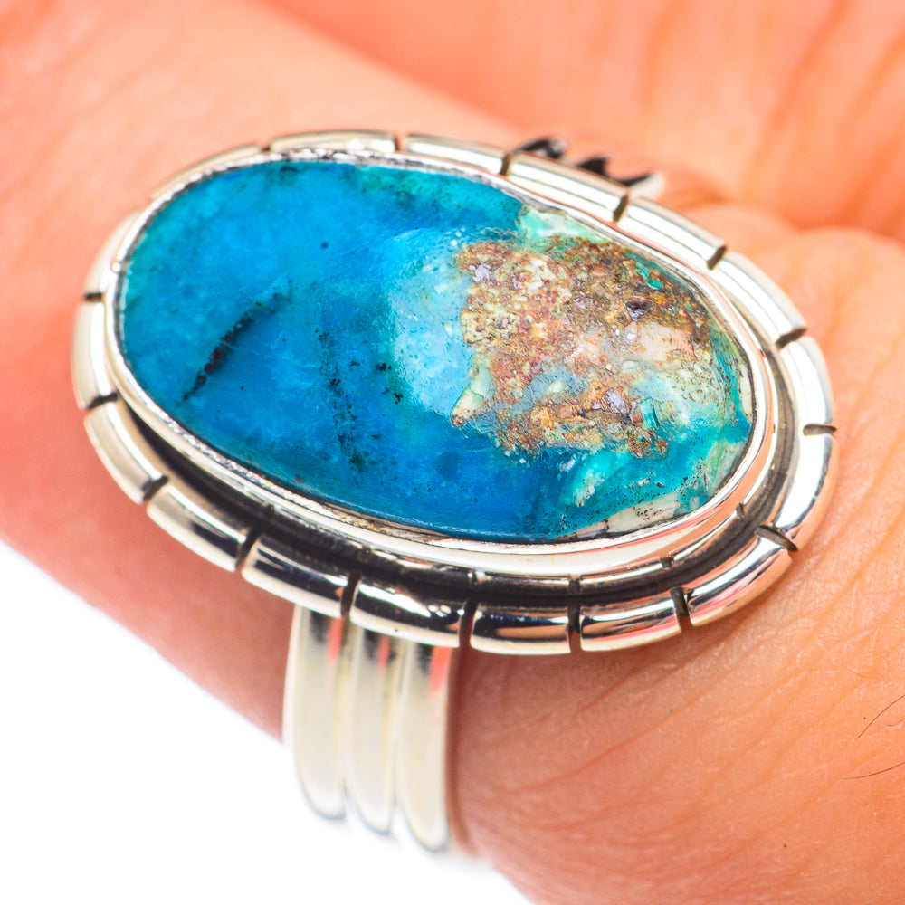 Chrysocolla Rings handcrafted by Ana Silver Co - RING67649