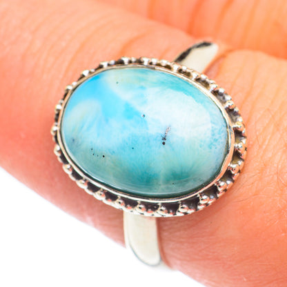 Larimar Rings handcrafted by Ana Silver Co - RING67651
