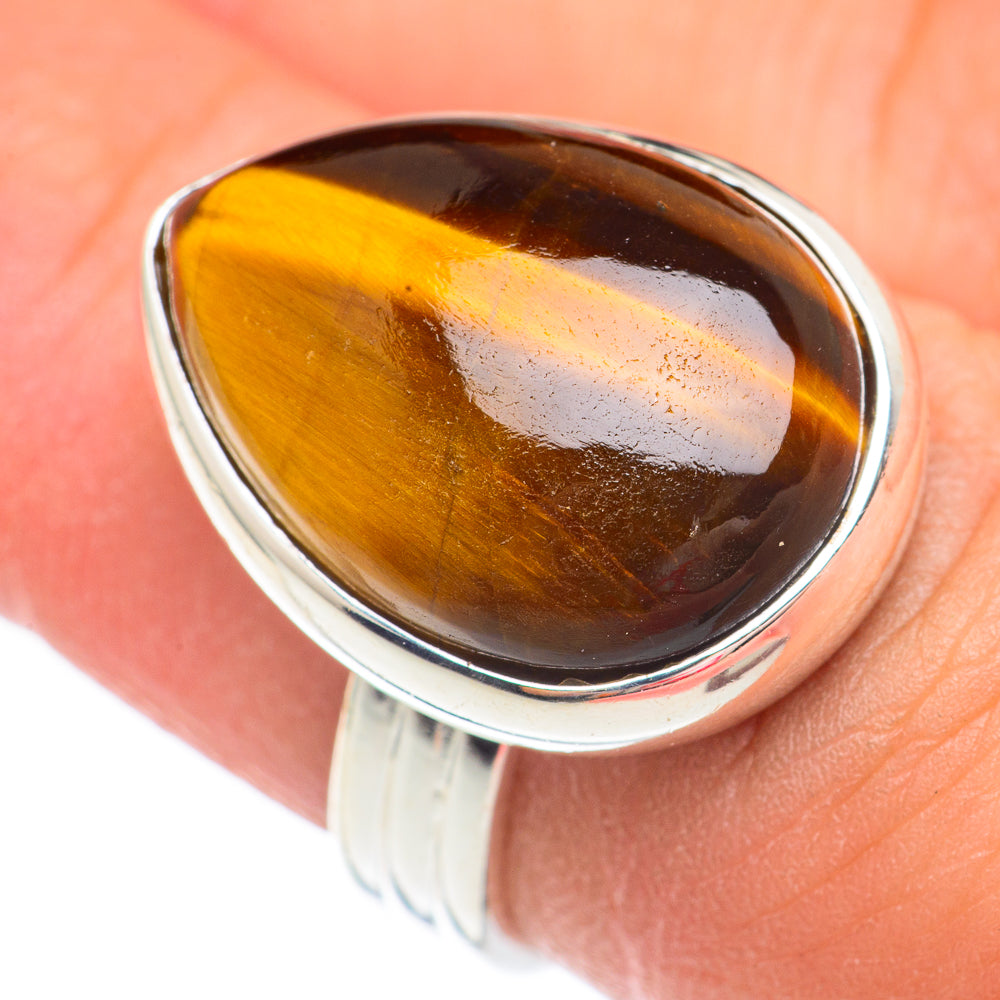 Tiger Eye Rings handcrafted by Ana Silver Co - RING67655