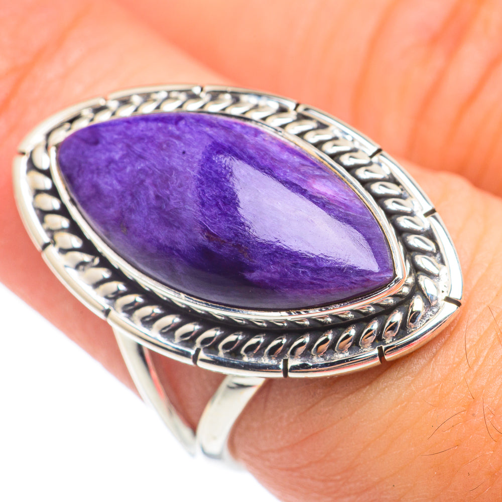 Charoite Rings handcrafted by Ana Silver Co - RING67665