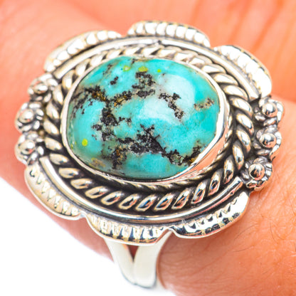 Tibetan Turquoise Rings handcrafted by Ana Silver Co - RING67675