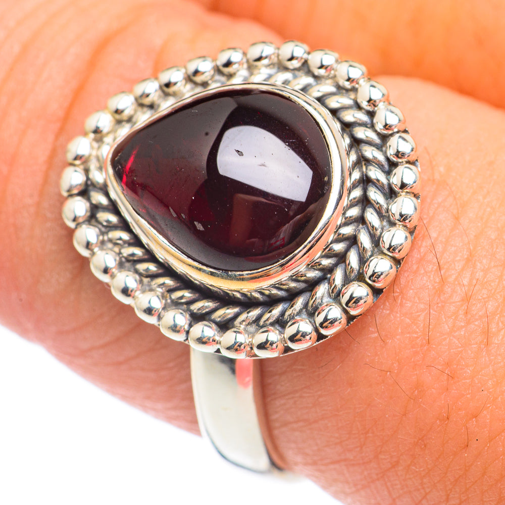 Garnet Rings handcrafted by Ana Silver Co - RING67686