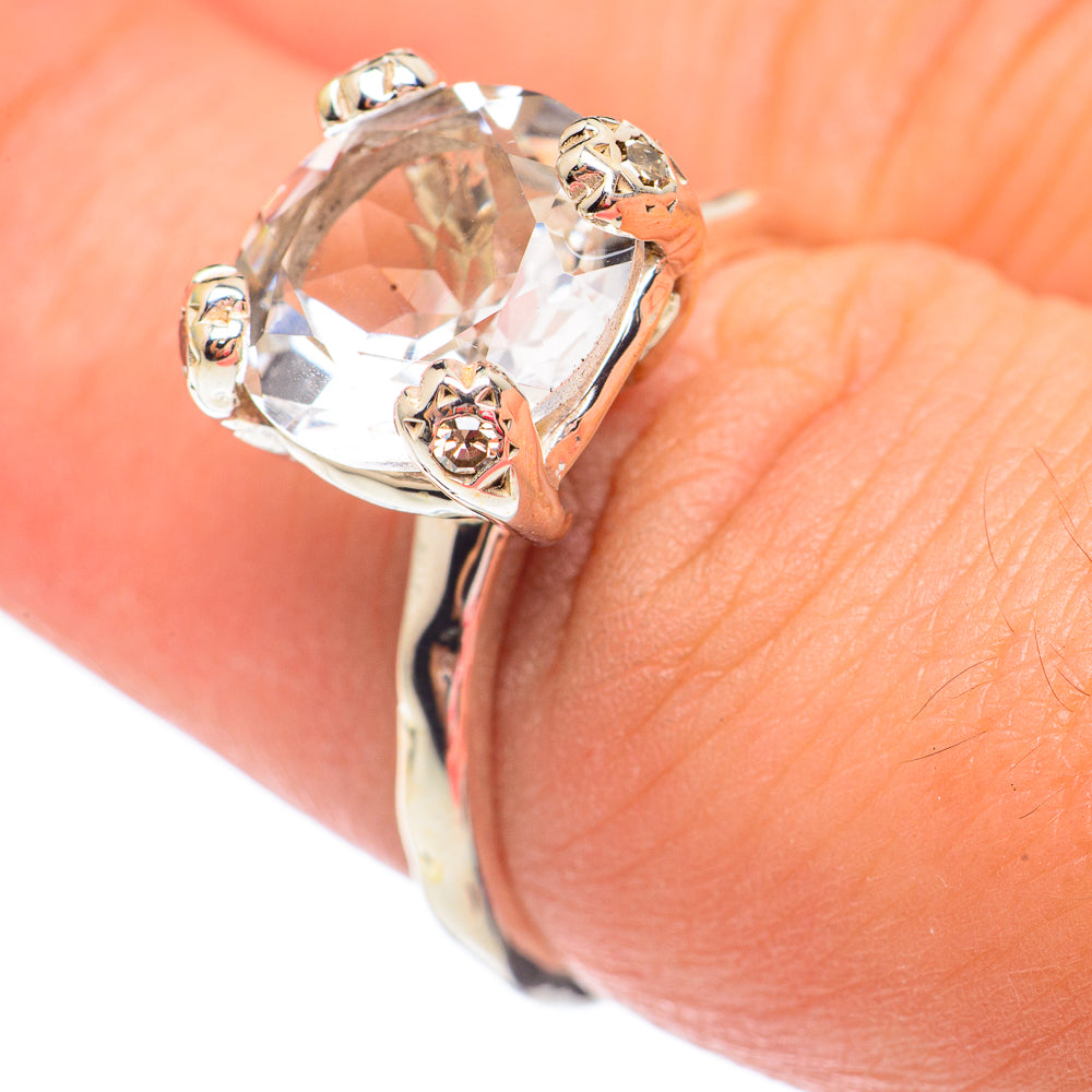 White Quartz Rings handcrafted by Ana Silver Co - RING67695
