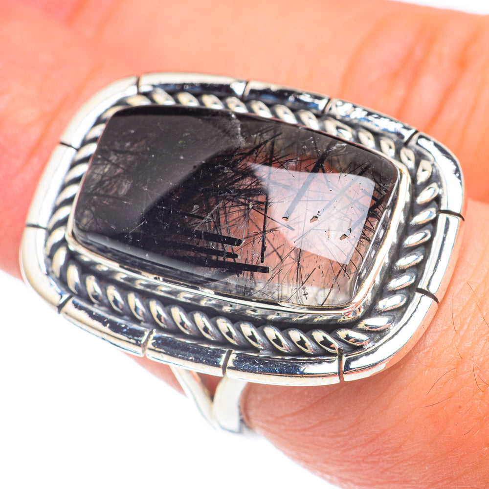 Tourmalinated Quartz Rings handcrafted by Ana Silver Co - RING67714