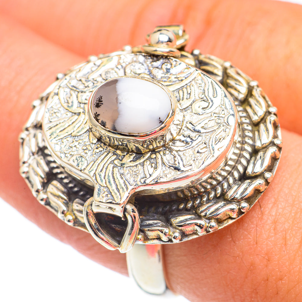 Dendritic Opal Rings handcrafted by Ana Silver Co - RING67717
