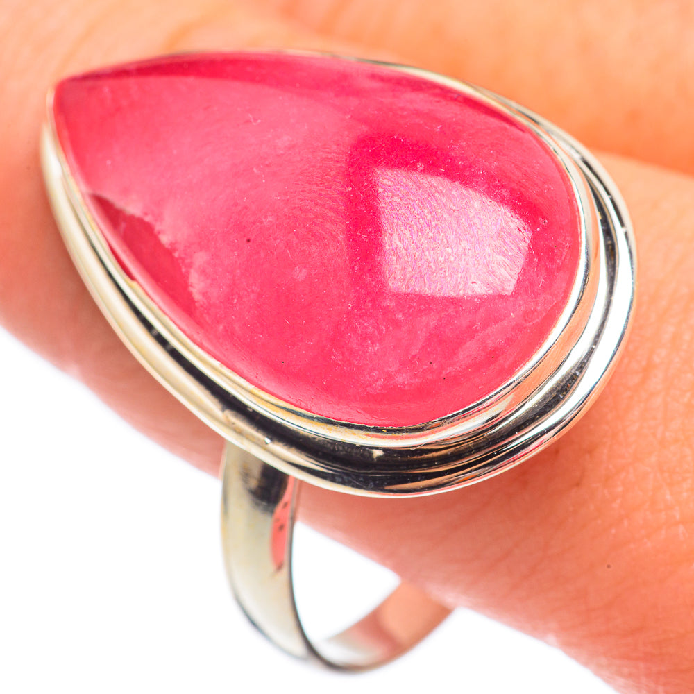 Rhodochrosite Rings handcrafted by Ana Silver Co - RING67743
