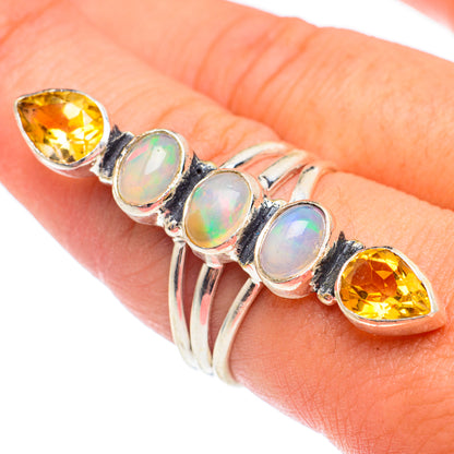 Ethiopian Opal Rings handcrafted by Ana Silver Co - RING67755
