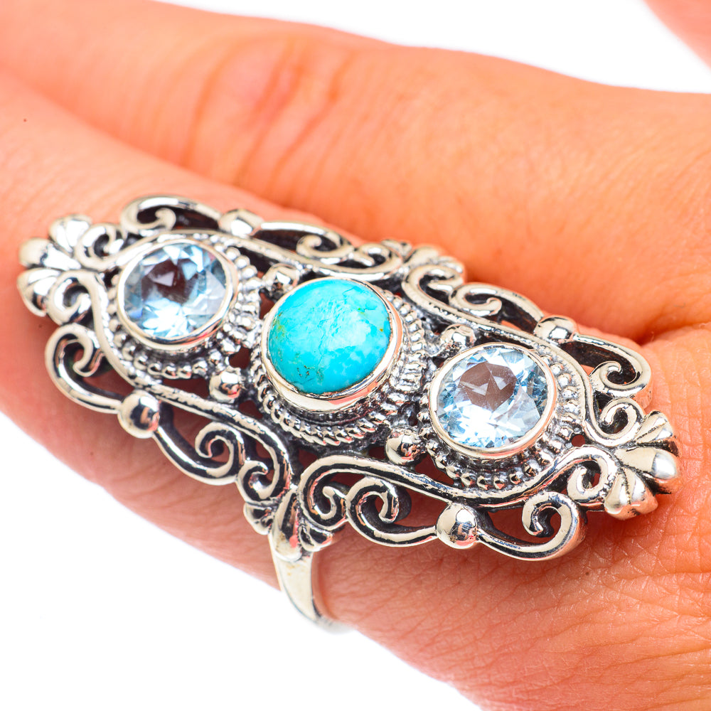 Arizona Turquoise Rings handcrafted by Ana Silver Co - RING67759
