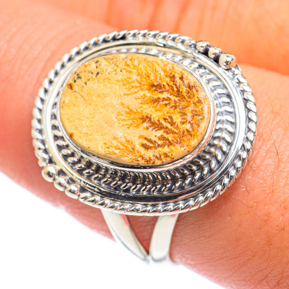 Germany Psilomelane Dendrite Rings handcrafted by Ana Silver Co - RING67774