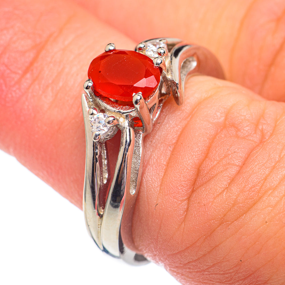 Red Onyx Rings handcrafted by Ana Silver Co - RING67776