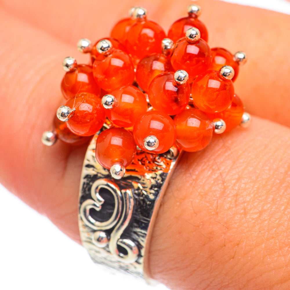 Carnelian Rings handcrafted by Ana Silver Co - RING67777