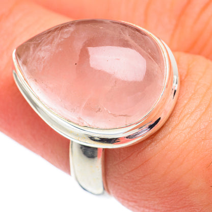 Rose Quartz Rings handcrafted by Ana Silver Co - RING67779