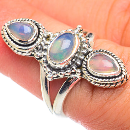 Ethiopian Opal Rings handcrafted by Ana Silver Co - RING67797