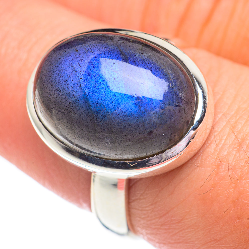 Labradorite Rings handcrafted by Ana Silver Co - RING67802
