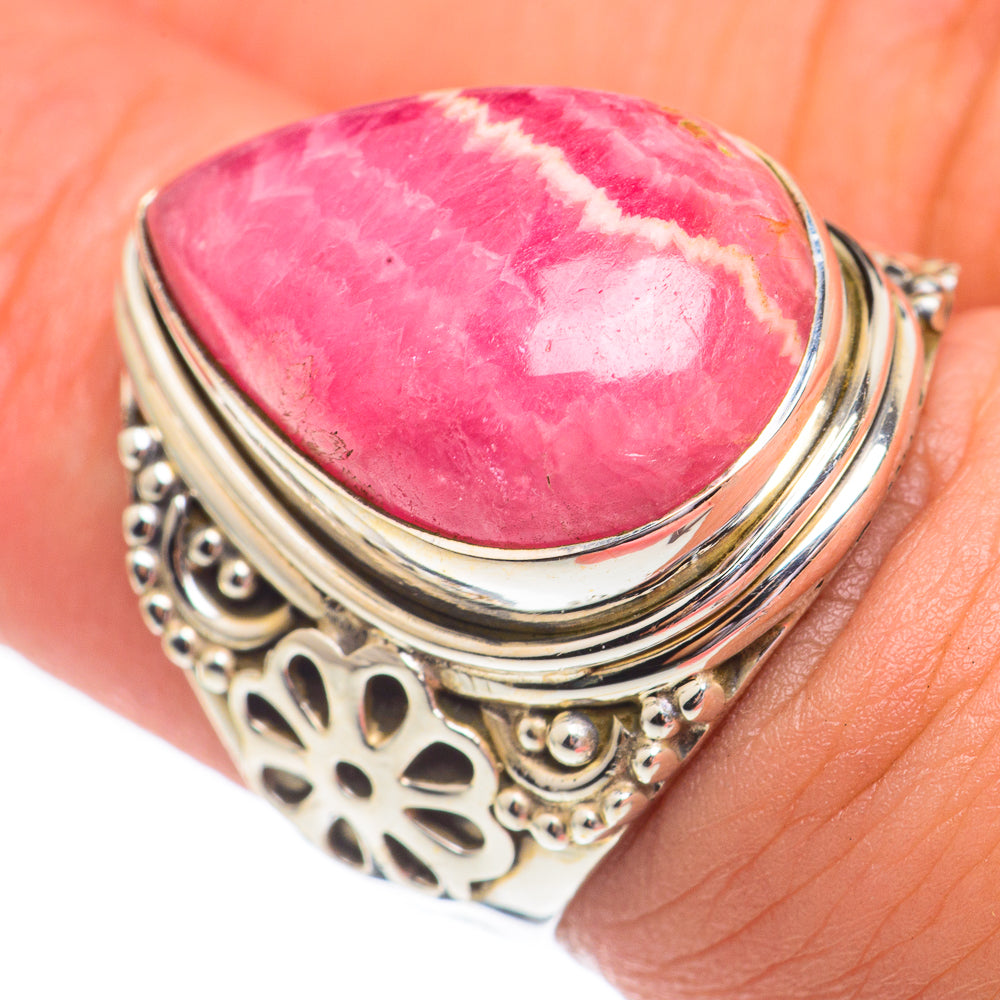 Rhodochrosite Rings handcrafted by Ana Silver Co - RING67814