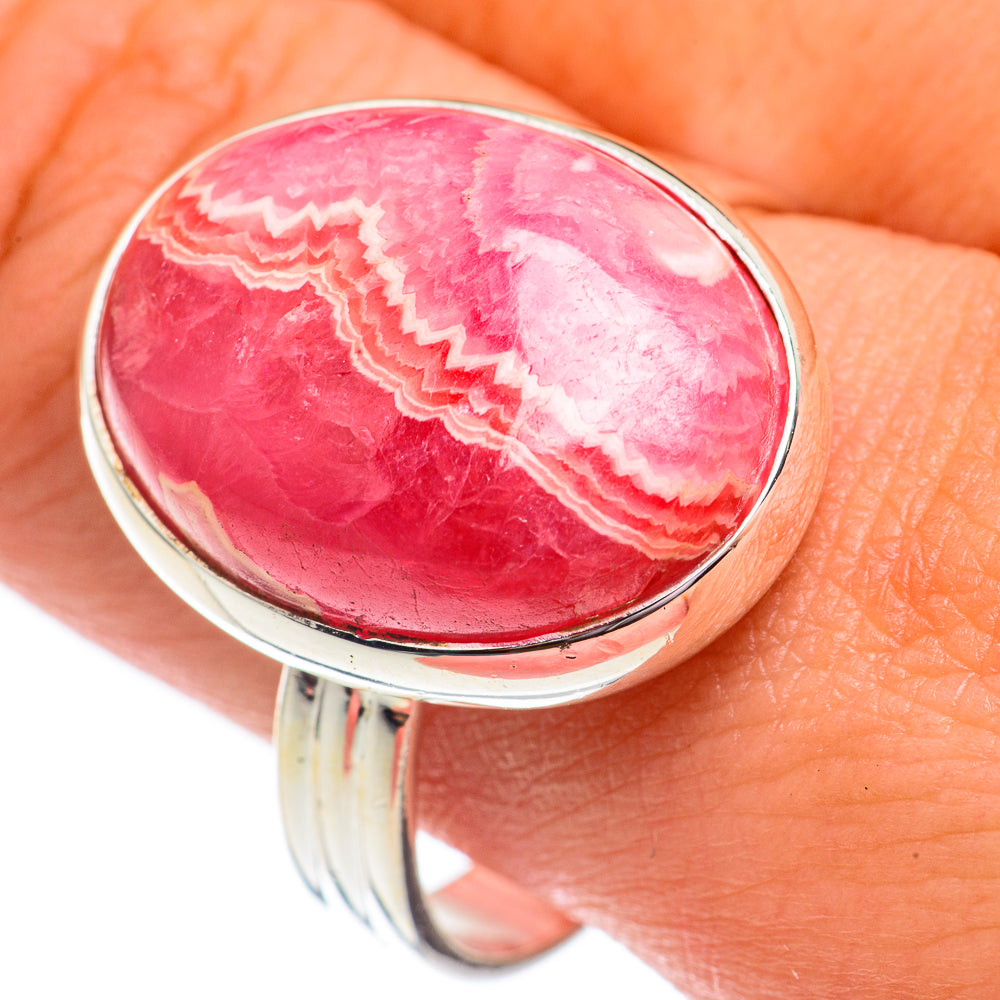 Rhodochrosite Rings handcrafted by Ana Silver Co - RING67816
