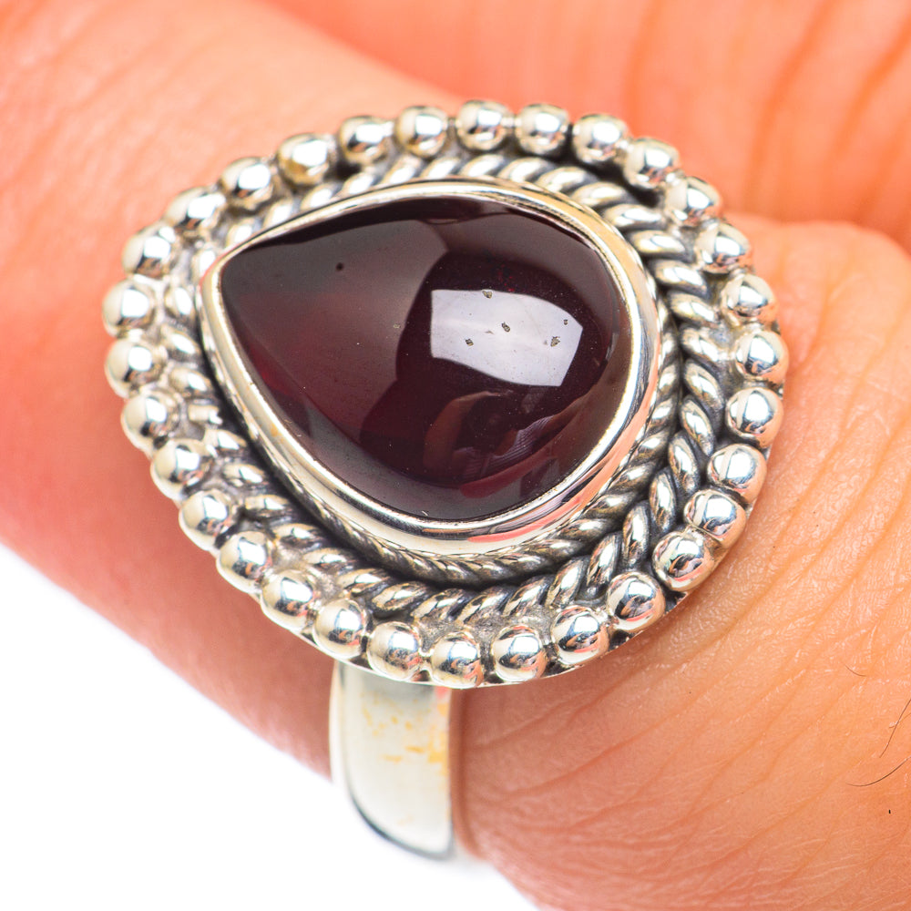 Garnet Rings handcrafted by Ana Silver Co - RING67817