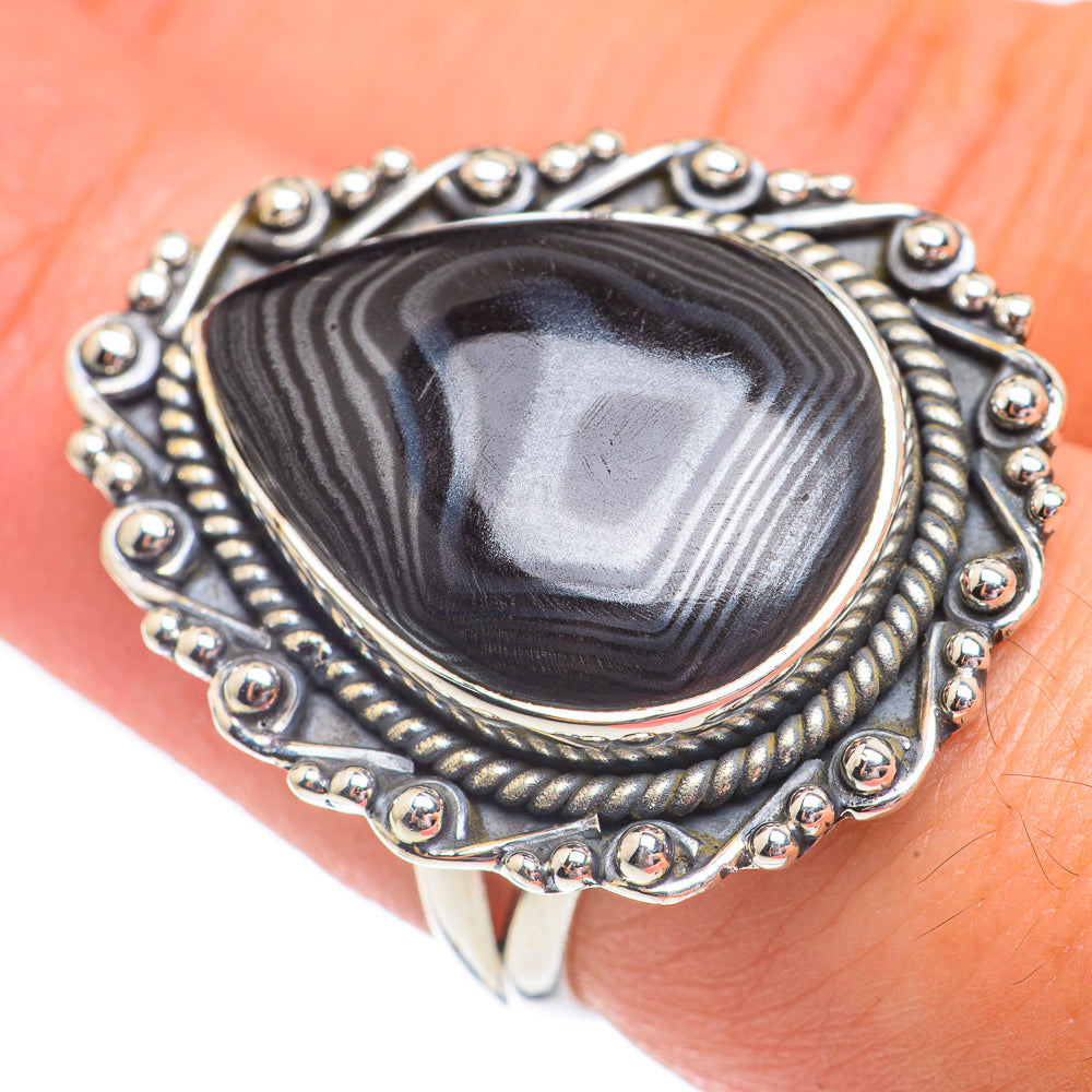 Psilomelane Rings handcrafted by Ana Silver Co - RING67825