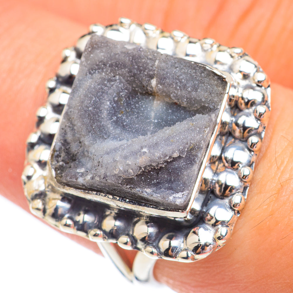 Desert Druzy Rings handcrafted by Ana Silver Co - RING67833