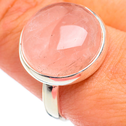 Rose Quartz Rings handcrafted by Ana Silver Co - RING67850
