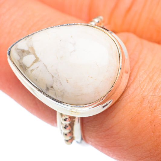 Howlite Rings handcrafted by Ana Silver Co - RING67862